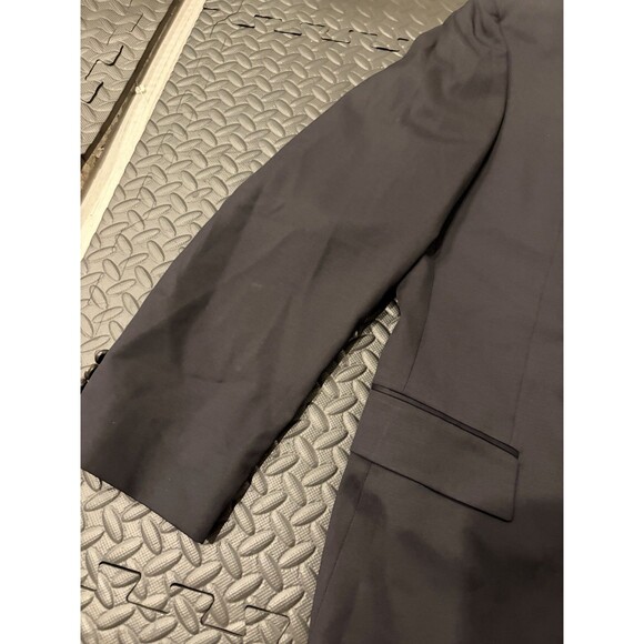 Rare Vtg Hugo Boss Blazer Mens 44R Black Two Button Suit Jacket Classic $700 - Picture 3 of 16